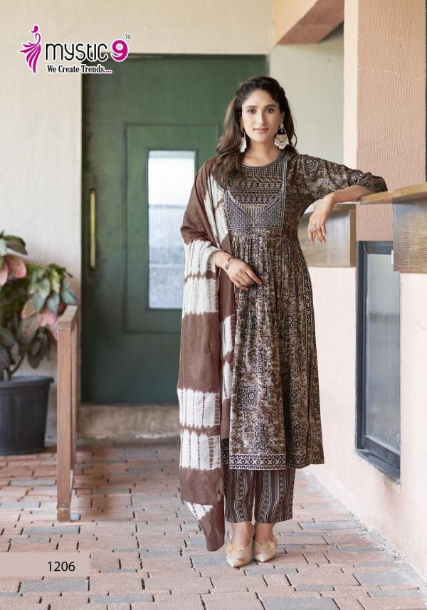 Mystic9 Sara Vol-12 – Nyra Cut Kurti With Pant Dupatta